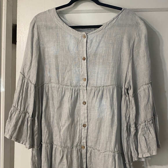 LINEN DRESS - Picture 2 of 8